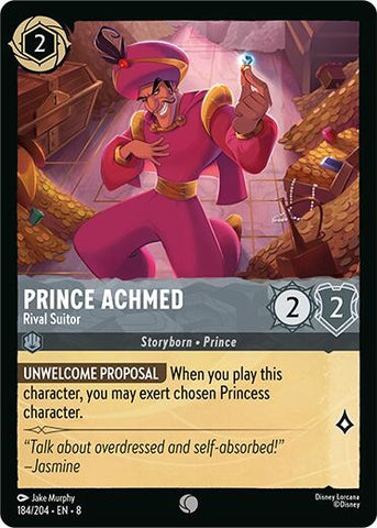 Image for Prince Achmed - Rival Suitor (184/204) [Reign of Jafar] - Disney Lorcana