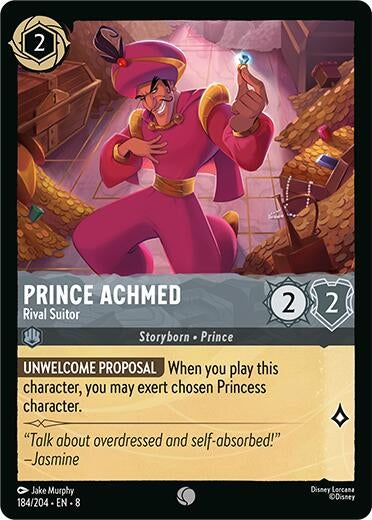 Image for Prince Achmed - Rival Suitor (184/204) - Disney Lorcana