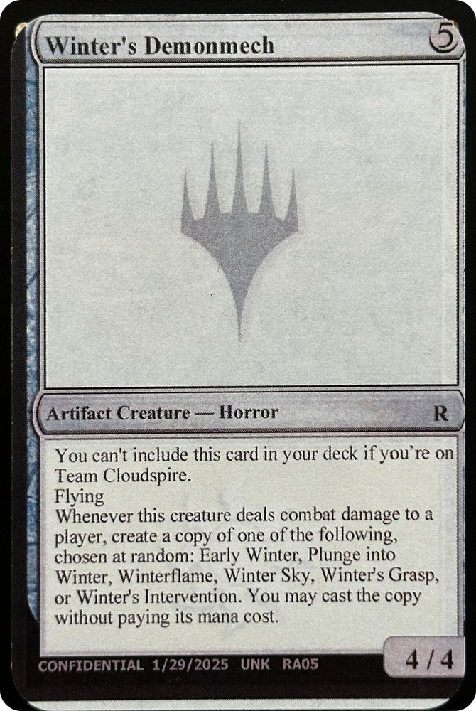 Image for Winter's Demonmech - Magic: The Gathering