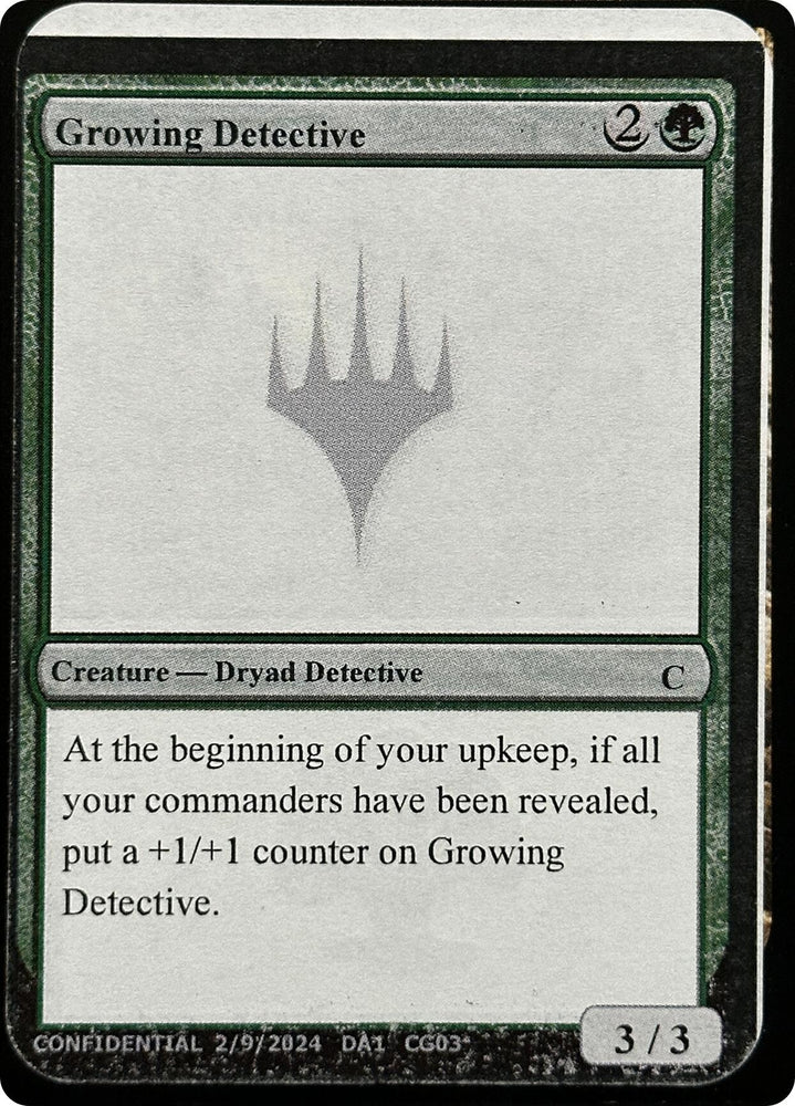 Image for Growing Detective - Magic: The Gathering