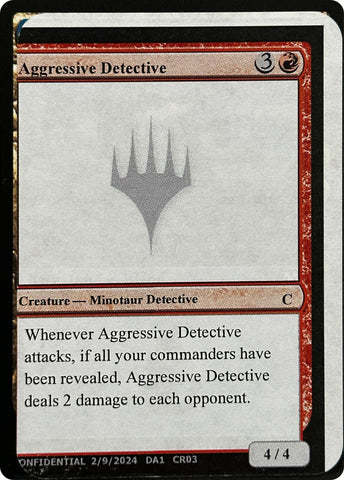 Image for Aggressive Detective - Magic: The Gathering