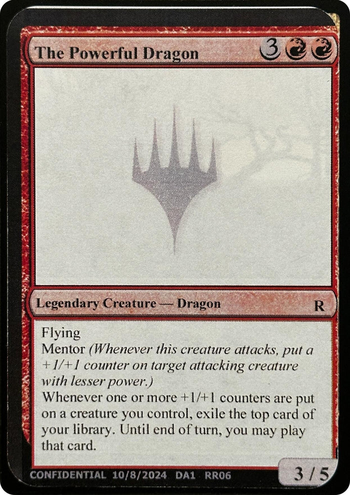 Image for The Powerful Dragon - Magic: The Gathering