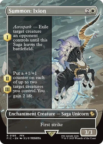 Image for Summon: Ixion (Borderless) (195) (Commander: FINAL FANTASY) - Magic: The Gathering