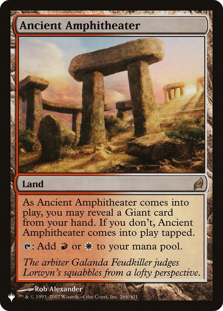 Image for Ancient Amphitheater (266/301) - Magic: The Gathering