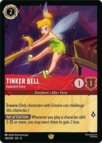 Image for Tinker Bell - Insistent Fairy (136/204) - Disney Lorcana