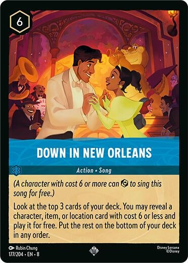Image for Down in New Orleans (177/204) [Reign of Jafar] - Disney Lorcana