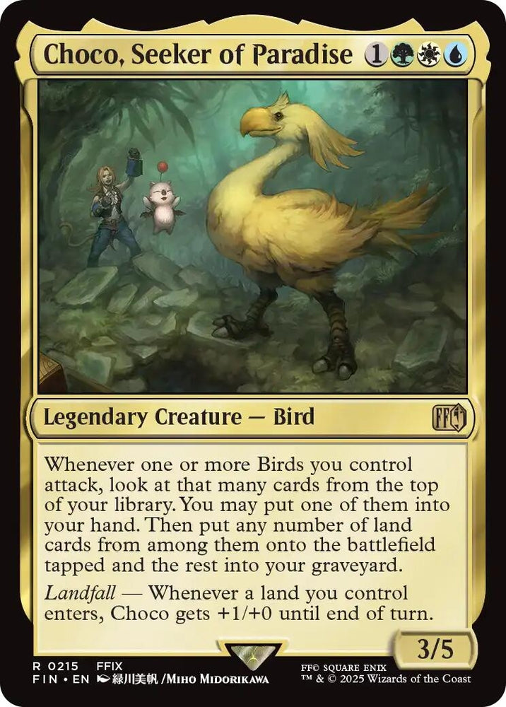 Image for Choco, Seeker of Paradise (215) (FINAL FANTASY) - Magic: The Gathering
