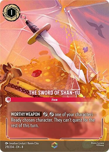 Image for The Sword of Shan Yu (Enchanted) (219/204) - Disney Lorcana