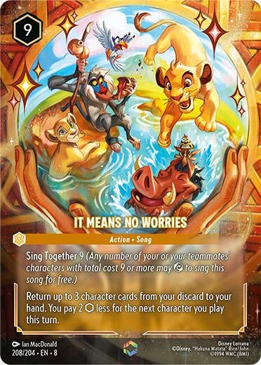 Image for It Means No Worries (Enchanted) (208/204) [Reign of Jafar] - Disney Lorcana