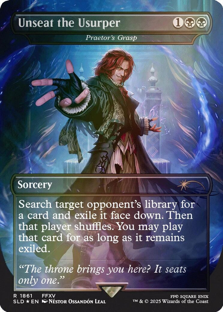 Image for Unseat the Usurper - Praetor's Grasp (Rainbow Foil) (1861) (Secret Lair Drop Series) - Magic: The Gathering