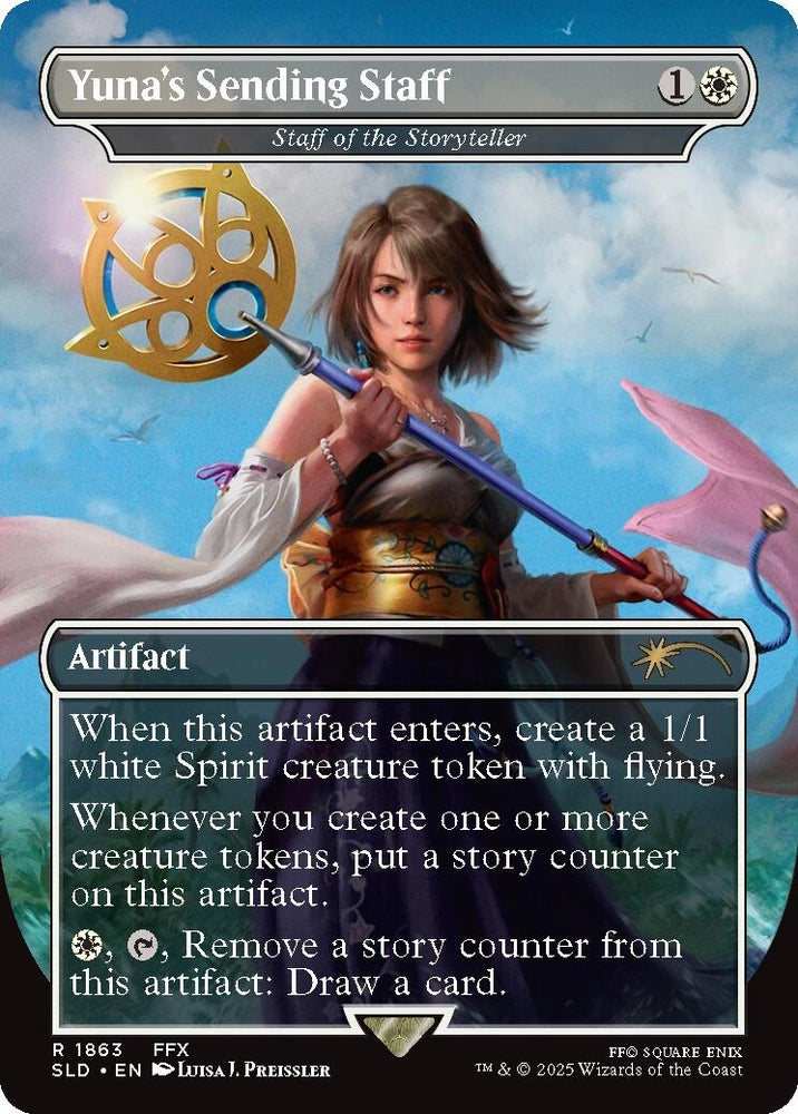 Image for Yuna's Sending Staff - Staff of the Storyteller (1863) - Magic: The Gathering