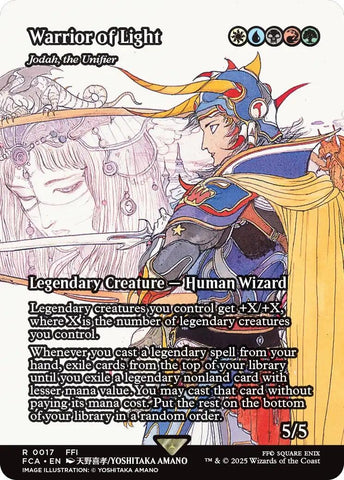 Image for Warrior of Light - Jodah, the Unifier (Showcase) (17) (FINAL FANTASY: Through the Ages) - Magic: The Gathering