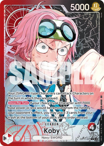Koby (001) (Alternate Art) (OP11-001) (A Fist of Divine Speed)