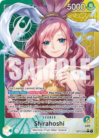 Image for Shirahoshi (022) (Alternate Art) (OP11-022) (A Fist of Divine Speed) - One Piece Card Game