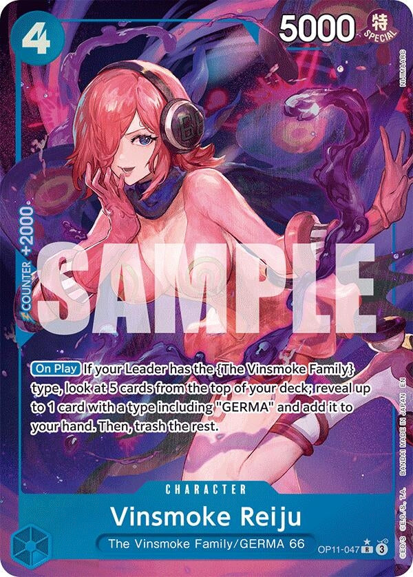 Image for Vinsmoke Reiju (Alternate Art) (OP11-047) (A Fist of Divine Speed) - One Piece Card Game