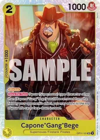Capone"Gang"Bege (101) (OP11-101) (A Fist of Divine Speed)