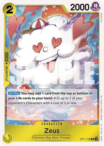 Image for Zeus (OP11-106) (A Fist of Divine Speed) - One Piece Card Game