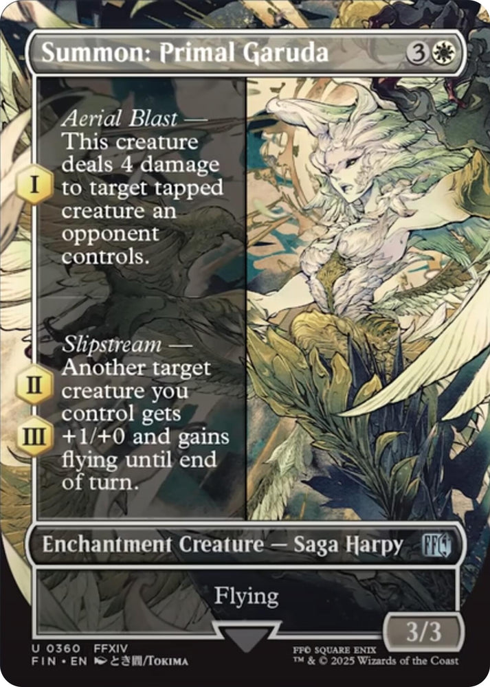 Image for Summon: Primal Garuda (Borderless) (360) (FINAL FANTASY) - Magic: The Gathering