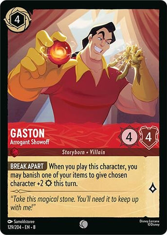 Image for Gaston - Arrogant Showoff (129/204) [Reign of Jafar] - Disney Lorcana