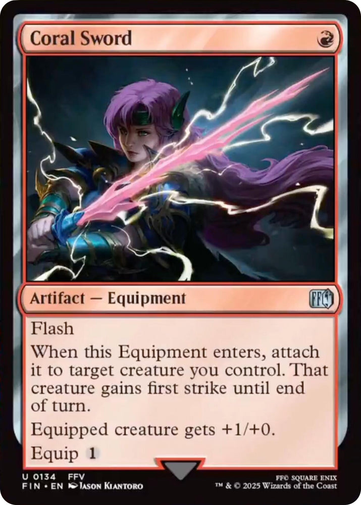 Image for Coral Sword (134) (FINAL FANTASY) - Magic: The Gathering
