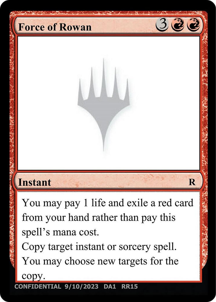 Image for Force of Rowan - Magic: The Gathering