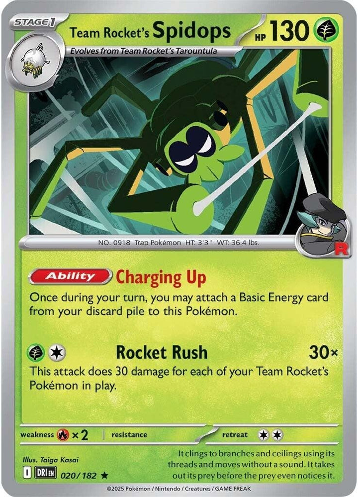 Team Rocket's Spidops 020/182 SV: Destined Rivals