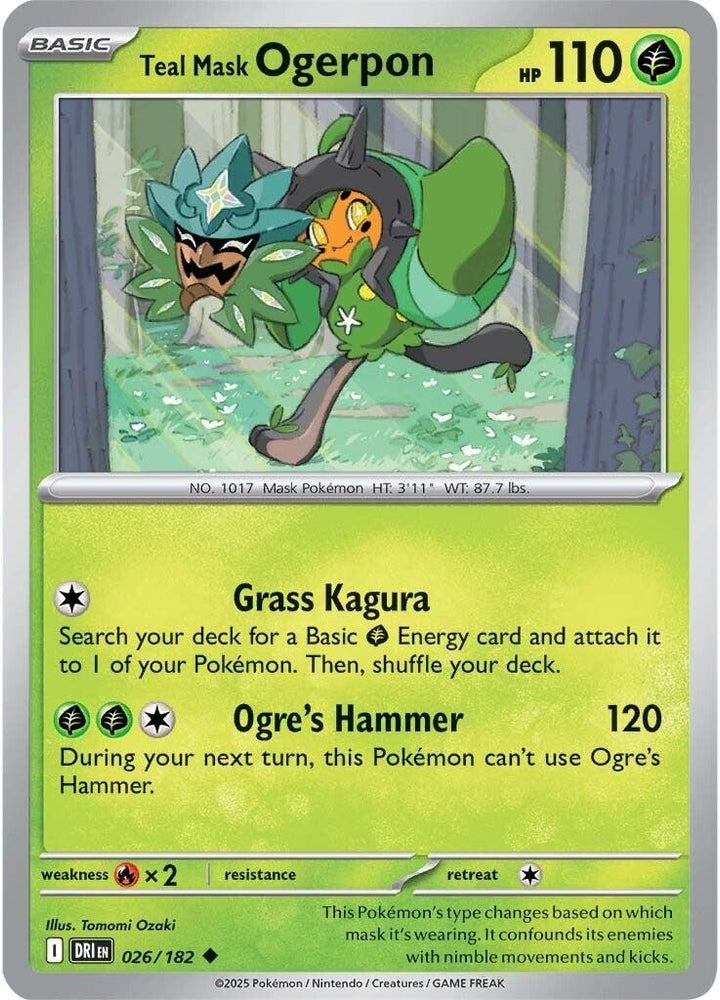 Teal Mask Ogerpon 026/182 SV: Destined Rivals