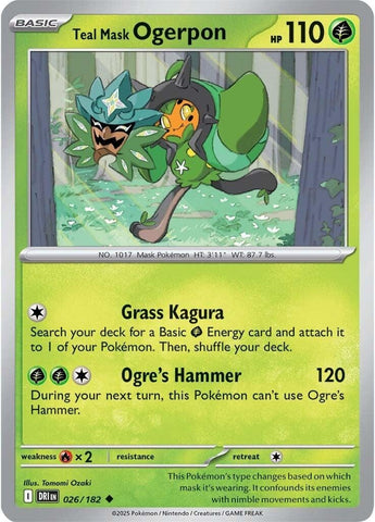 Teal Mask Ogerpon 026/182 SV: Destined Rivals