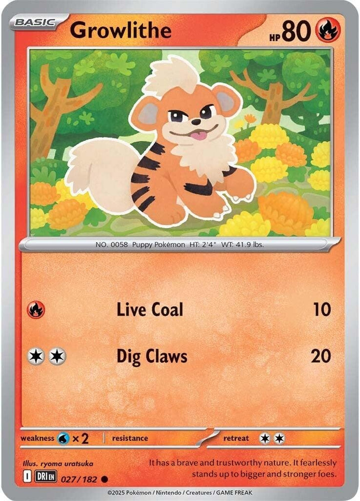 Growlithe 027/182 SV: Destined Rivals