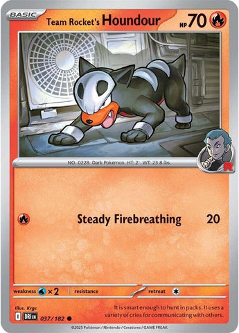 Team Rocket's Houndour 037/182 SV: Destined Rivals