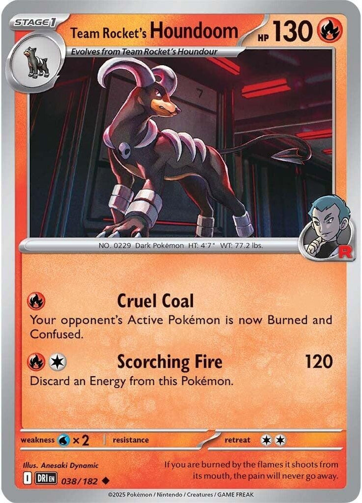 Team Rocket's Houndoom 038/182 SV: Destined Rivals