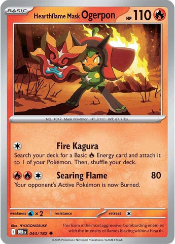 Hearthflame Mask Ogerpon 044/182 SV: Destined Rivals