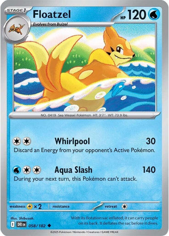 Floatzel (058/182) (SV10: Destined Rivals)