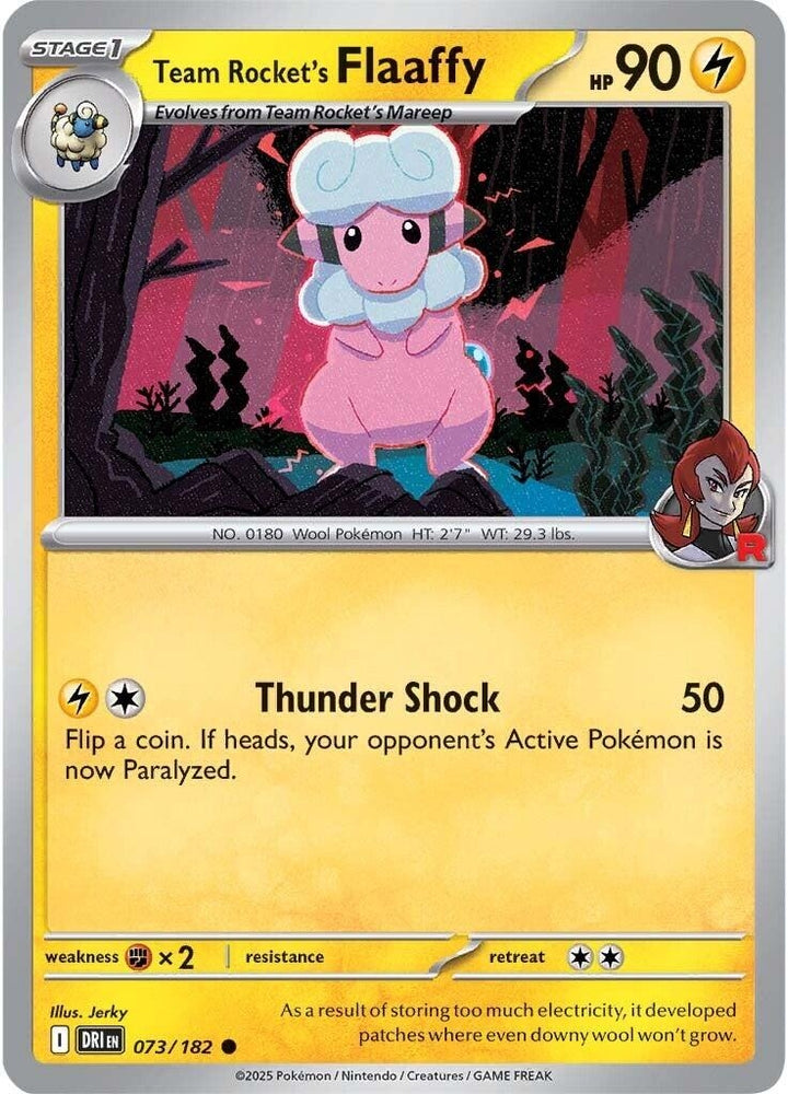 Team Rocket's Flaaffy 073/182 SV: Destined Rivals