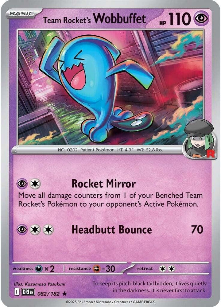 Team Rocket's Wobbuffet 082/182 SV: Destined Rivals