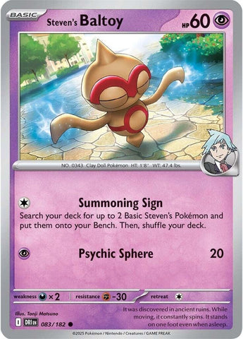 Steven's Baltoy 083/182 SV: Destined Rivals