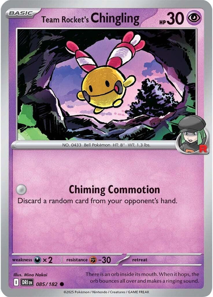 Team Rocket's Chingling 085/182 SV: Destined Rivals
