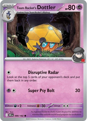 Team Rocket's Dottler 088/182 SV: Destined Rivals