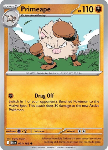 Primeape 091/182 SV: Destined Rivals