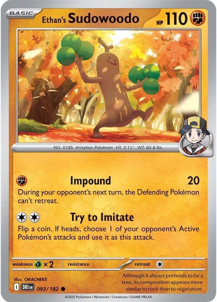 Ethan's Sudowoodo 093/182 SV: Destined Rivals