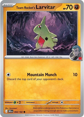 Team Rocket's Larvitar 094/182 SV: Destined Rivals