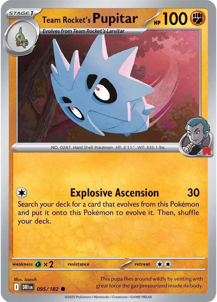 Team Rocket's Pupitar 095/182 SV: Destined Rivals