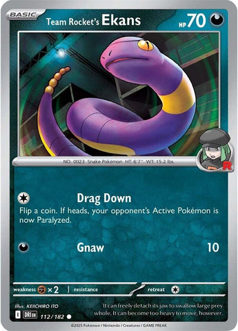 Team Rocket's Ekans 112/182 SV: Destined Rivals