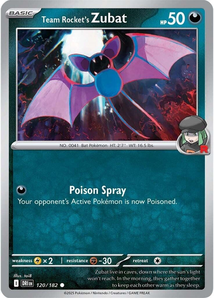 Team Rocket's Zubat 120/182 SV: Destined Rivals