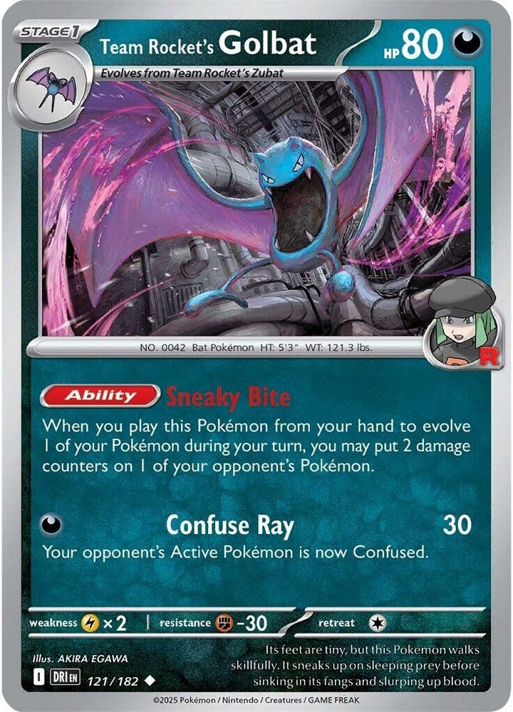 Team Rocket's Golbat 121/182 SV: Destined Rivals