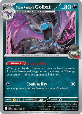 Team Rocket's Golbat 121/182 SV: Destined Rivals