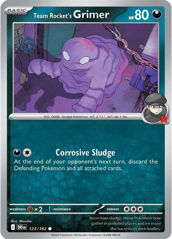 Team Rocket's Grimer 123/182 SV: Destined Rivals