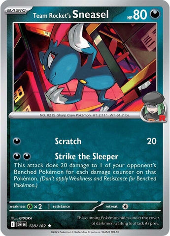 Team Rocket's Sneasel 128/182 SV: Destined Rivals