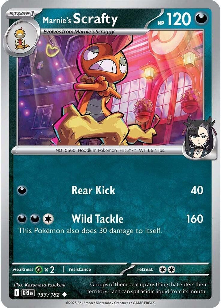 Marnie's Scrafty 133/182 SV: Destined Rivals