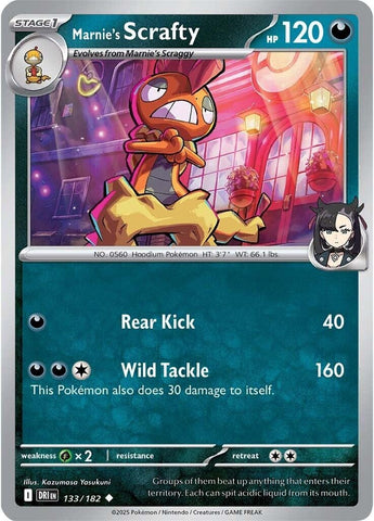 Marnie's Scrafty 133/182 SV: Destined Rivals